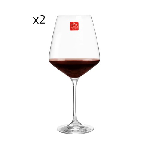 Rcr set calici vino - 2, rosso