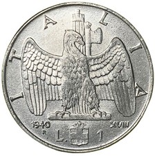 1 LIRA 1940 XVIII - MAGNETICA