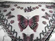 Gonna pareo copricostume triangolo nero spiaggia piscina mare