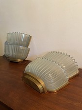 Coppia Do appliqués Anni 40 Seguso  Wall Lamp Design 1940’s