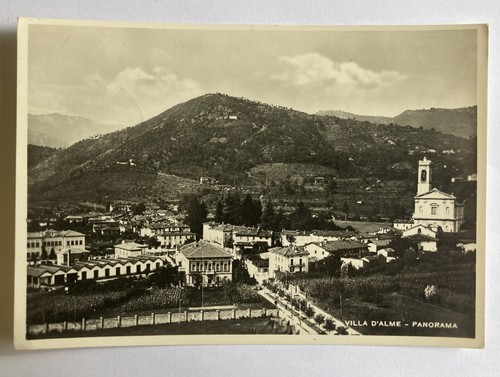Cartolina bergamo villa - bergamo,