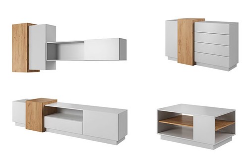 Set soggiorno trieste parete - set,