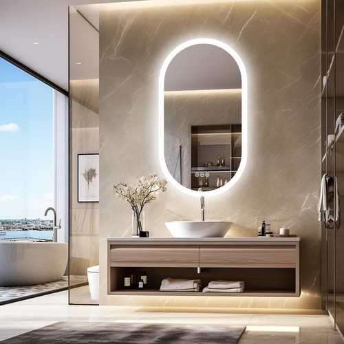 Specchio con illuminazione led - con,