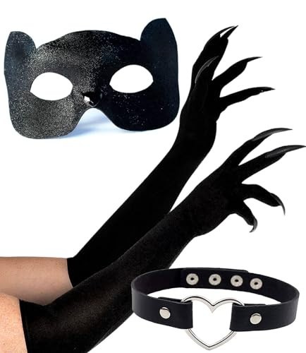 Set costume gatto nero donna - costume,