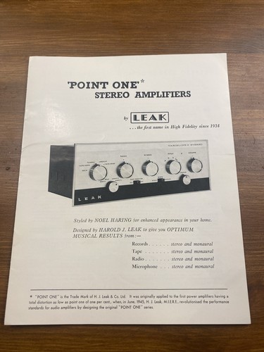 Leak pre amplifier - leak,
