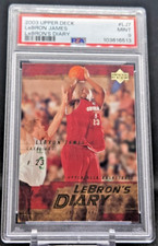 2003 Upper Deck #LJ7 Lebron James Lebron's Diary RC PSA come nuovo 9 (JBC2362)