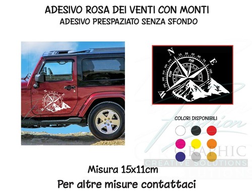 Adesivo rosa dei venti con - adesivo,