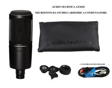 AUDIO-TECHNICA AT2020 MICROFONO DA STUDIO CARDIOIDE A CONDENSATORE + CAVO XLR