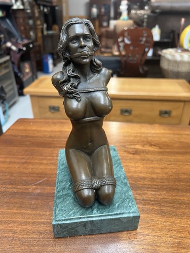 Dama bondage bronzo fuso - dama, in