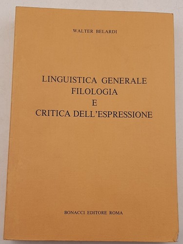 Linguistica generale filologia