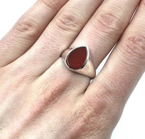 Anello argento 925 corniola - anello,