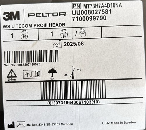 Peltor litecom pro iii - 3m, ws