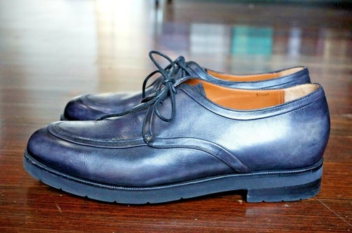 Berluti 5 derby blu - 8,5,