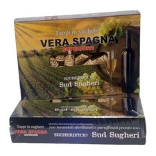 TAPPI IN SUGHERO PER IMBOTTIGLIAMENTO VINO SPUMANTE TAPPO 26x40 VERA SPAGNA