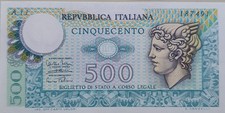 500 Lire Testa Di Mercurio