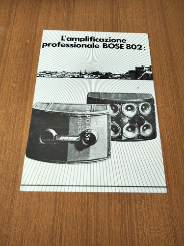 1985 bose 802 - 1985, casse