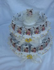 TORTA BOMBONIERA ICONA BIMBA  PZ 32  BOMBONIERE COMUNIONE COMPLETA 