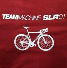 T-shirt Uniqlo XL Switzerland Bikes AG Team Machine SLR 01 bicicletta ciclista rossa
