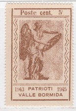 ITALIA EMISSIONI CLN C.L.N. 1943 1945 Patrioti Valle Bormida 5c Nuovo MNG 22573