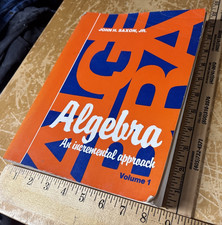 Vtg 1979 Algebra 1 Textbook Vol 1 John Saxon 1st Ed Math +Answer Key Home School