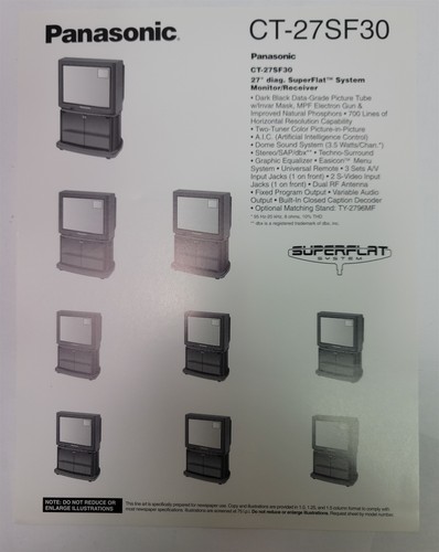 1990 panasonic 27sf30 - 1990's,
