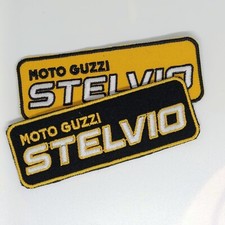 Moto Guzzi patch Stelvio Nera e Gialla