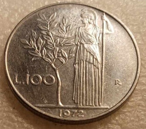 Moneta 100 lire minerva - moneta,