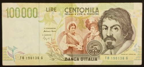 100000 lire 1995 bb - 100000,
