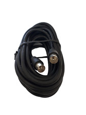 Cavo antenna TV coassiale maschio/maschio schermato 3 mt nero