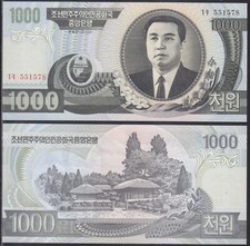 Corea 2002 - 1.000 Won (45a1) Regolare - Kim Il Sung