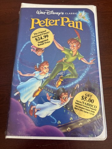 Peter pan vhs black - peter,