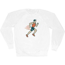 'Running Man Athlete' Adult Sweatshirt / Sweater / Jumper (SW055343)