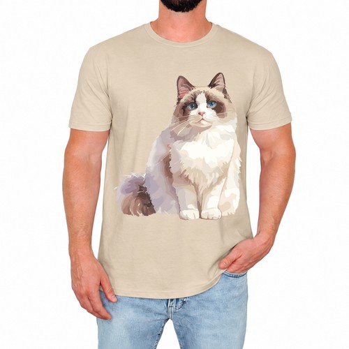 Shirt uomo gatto ragdoll - t-shirt,
