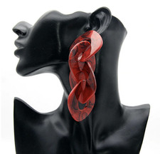 Orecchini moderni ZARA ROSSO