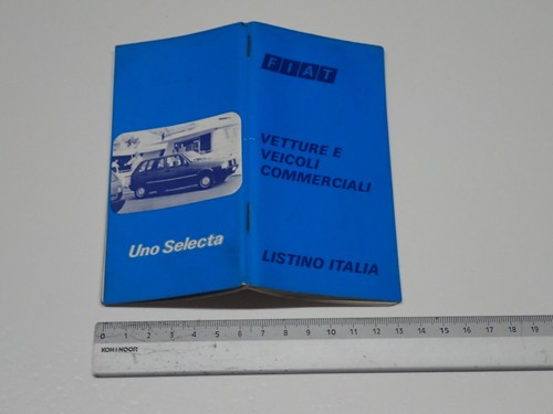 Fiat listino prezzi - fiat, 1987
