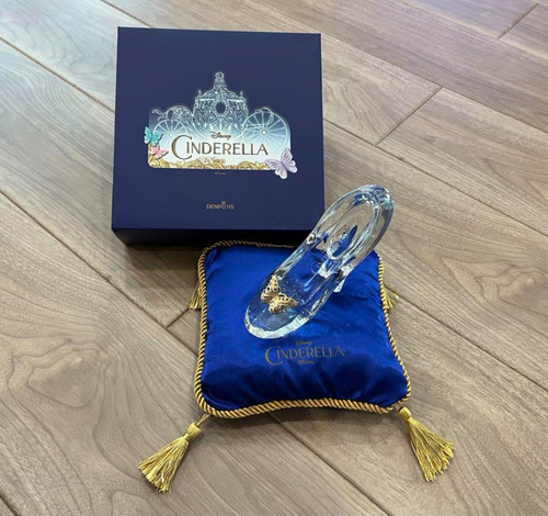 Cenerentola ciabatta vetro blu - ciabatta,