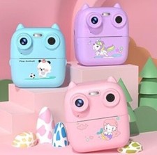 Macchina Fotografica Bambini Istantanea 2.4 Pollici/1080P Memoria Vari Colori
