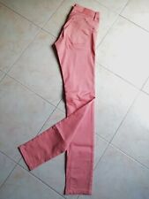 Pantalone Donna Pantaloni Push Up Skinny Rosa Piazza Italia Jeans Nuovo Tg 40 42