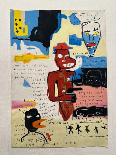 Jean michel basquiat - basquiat, disegno