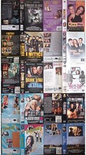 Lotto Copertine Videocassette Anni 90 Vintage Solo Cover Vhs Fac-Simile Campione
