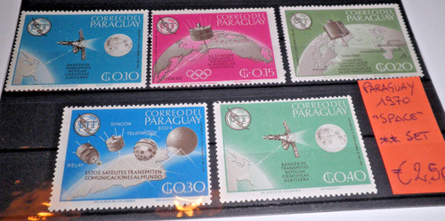 Paraguay 1970 spazio - spazio, satelliti
