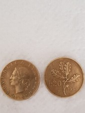 Moneta 20 lire del 1958 RARA in ottimo stato ORIGINALE 