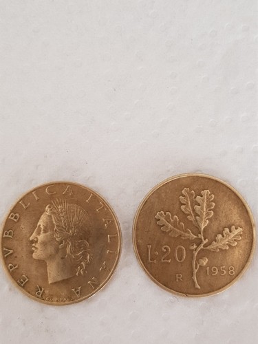 Moneta lire del 1958 - 20, rara