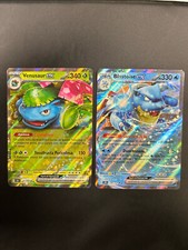 Pokemon Lotto 2 Carte Blastoise EX + Venusaur EX - Corona Astrale SCR - ITA