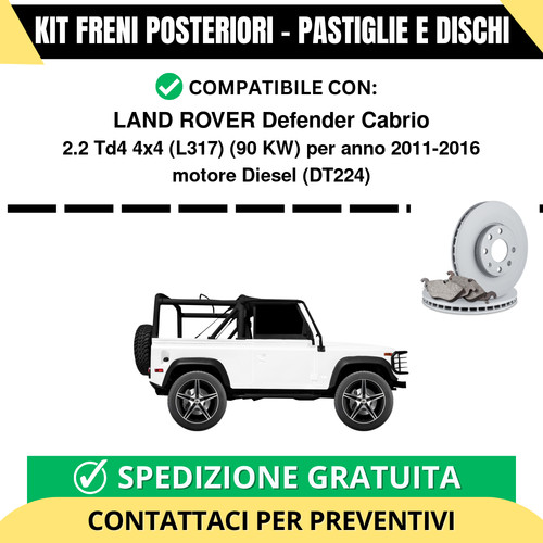Kit freni posteriori - freni, per