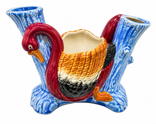 Vaso fioriera doppio uccellino