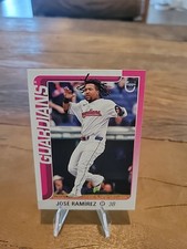 2025 Topps Serie 1 #77 Jose Ramirez Vintage Stock Retrò Parallelo 02/99