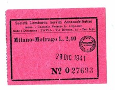 BIGLIETTO TICKET  SOCIETA'