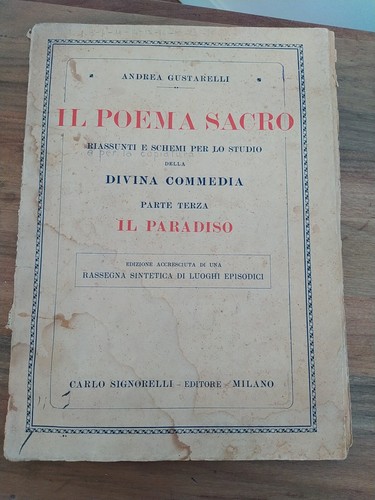Poema sacro riassunti - riassunti, e