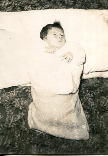 Foto epoca neonato avvolto - foto,